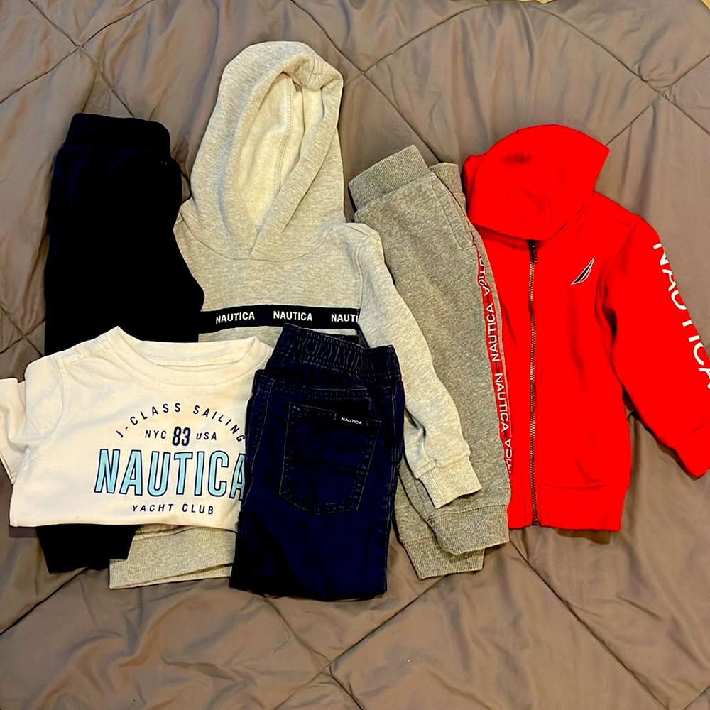 🛥️Nautica Hoodies, Pullover Hoodies,Sweatpants, Shits, & slacks 🛥️ Size 2T-3T